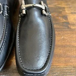 Salvatore Ferragamo Magnifico Gancini Bit Black Leather Loafers 7.5 D s-l400.jpg main image 4